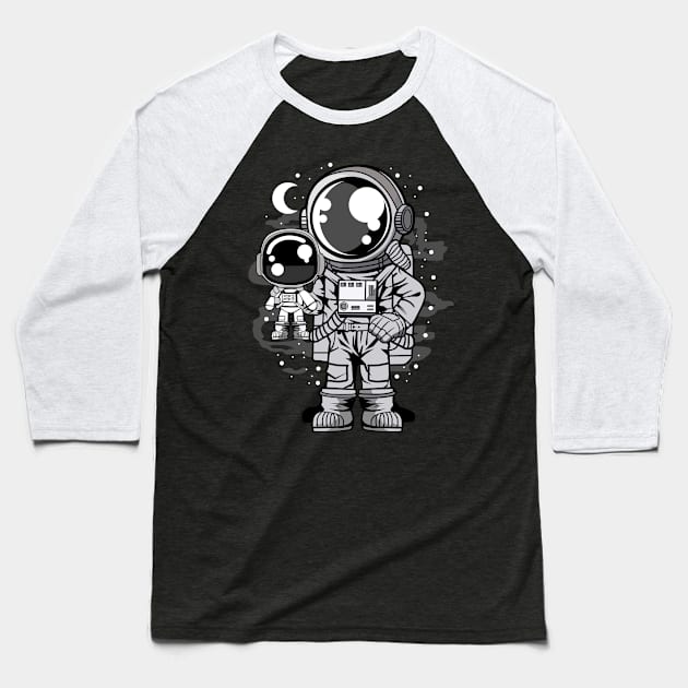 astronaut with doll Baseball T-Shirt by Mako Design 